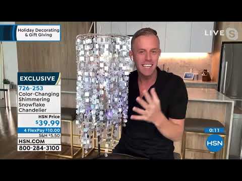 Chad Allen® (TVchad®) and Marlo Smith present the SNOWFLAKE chandelier on HSN