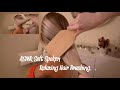 ASMR Soft Spoken Brushing my friends hair on a Rainy Night | Brush, wooden and Jade Comb.