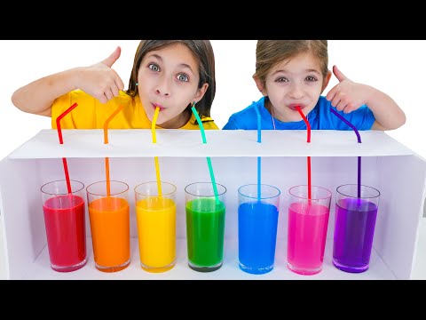 Fruits & Veggies Juice Challenge with Adel & Angel!