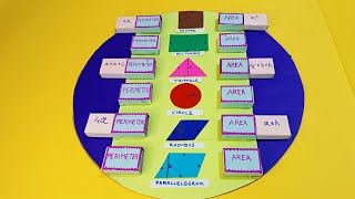 Perimeter and area formulas model | area and perimeter model project | maths tlm project | diy