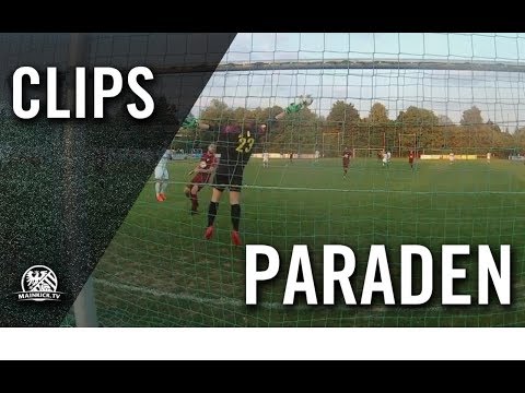 Stark pariert gegen die Laufrichtung | Parade von Andreas Rudolf (SpVgg 03 Neu-Isenburg)