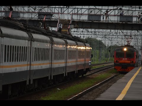 Вид из окна поезда по маршруту: Тула-1 - Шаховская