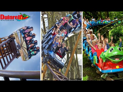 All Roller Coasters at Theme Park Duinrell onride!