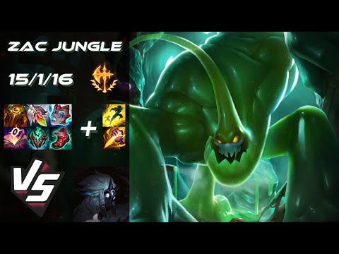JUNGLE Zac vs Kindred - NA Grandmaster Patch 14.14