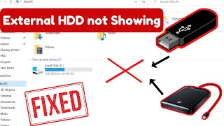 External hard drive / USB does not show up in File Explorer Windows 10 / Windows 11