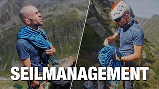 Das Seil beim Bergsteigen  - Seilpuppe, Seilabbund, Seilrucksack und Co. erklärt!