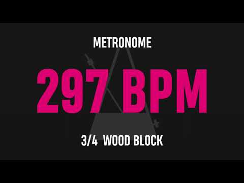 297 BPM 3/4 - Best Metronome (Sound : Wood block)