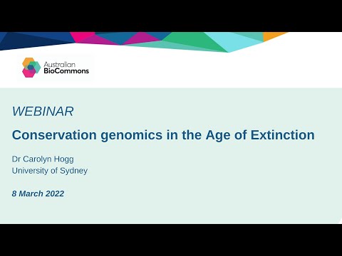 WEBINAR: Conservation genomics in the Age of Extinction