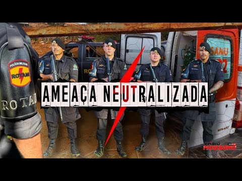 Criminoso confronta a ROTAM após prometer decapitar ex-companheira