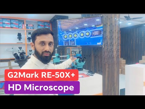 G2Mark RE-50X+ Boomstand 7X-50X Stereo Zoom Microscopes