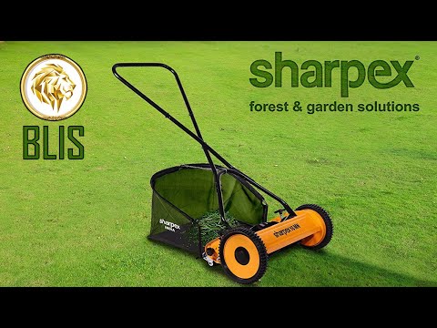 Sharpex manual lawn mower, forward speed: adjustable, 16 inc...