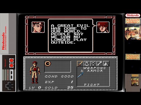 Dungeon Magic: Sword of the Elements (NES) - Part 1