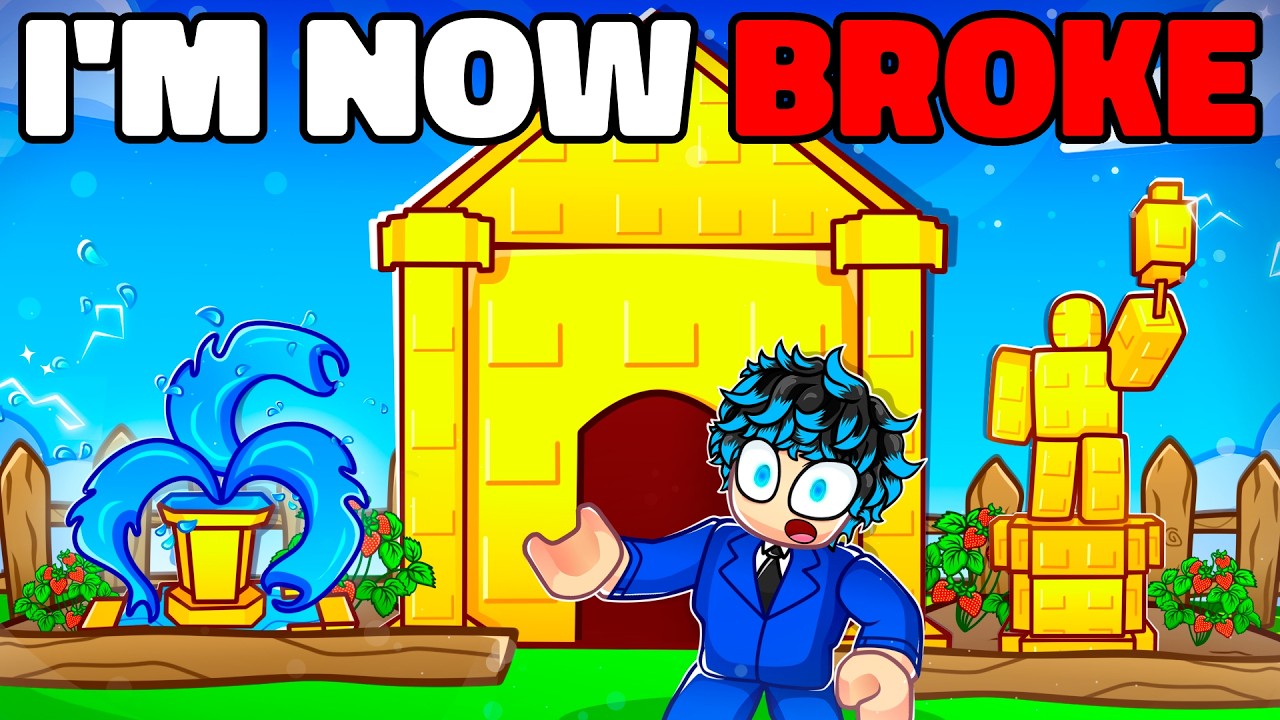 I Built A Completely Golden Garden (This Cost an INSANE Amount)