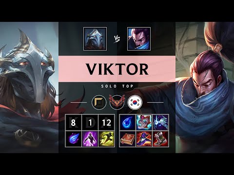 Viktor Top vs Yasuo - KR Grandmaster Patch 25.06