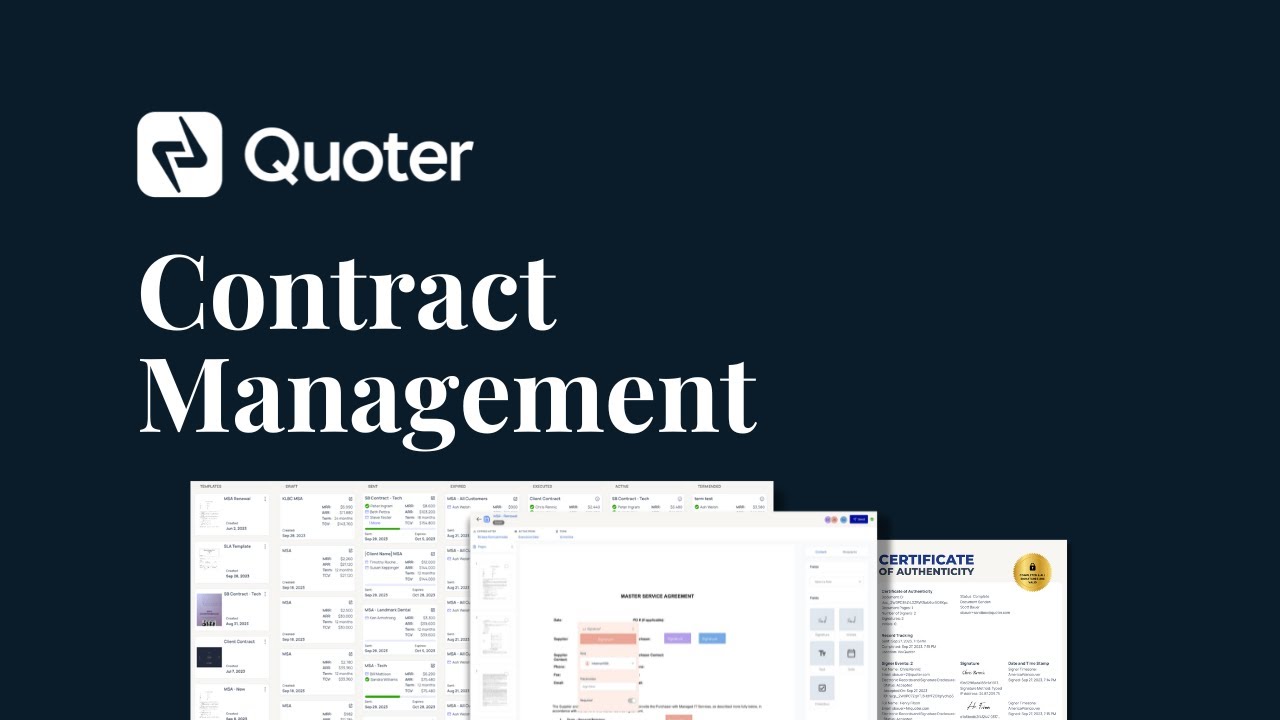Contract Management | Feature Overview