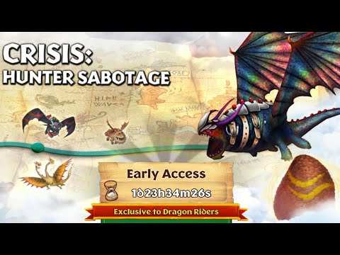 CRISIS:HUNTE SABOTAGE Part 1 - New Gauntlet Event - Dragons:Rise of Berk