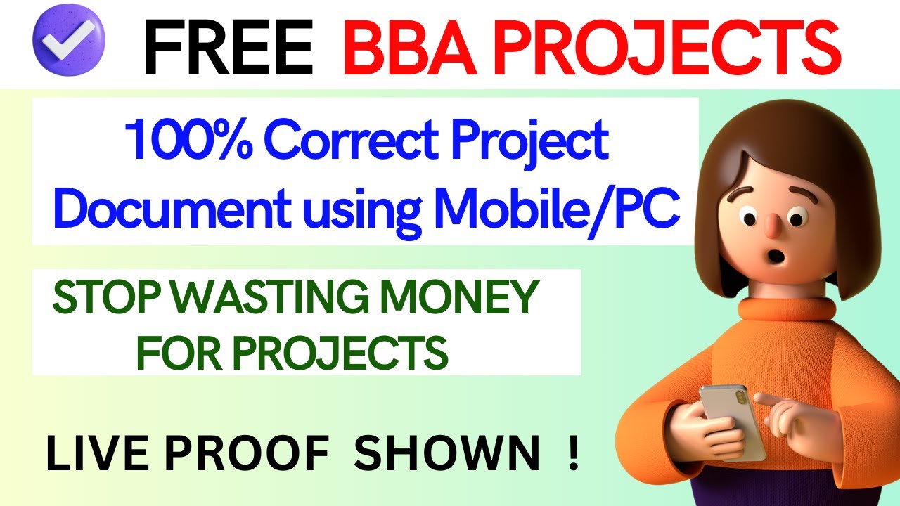 FREE BBA FINAL YEAR PROJECTS | BBA PROJECTS IN TAMIL | FREE BBA PROJECT TITLE AND DOCUMENTATION ✅