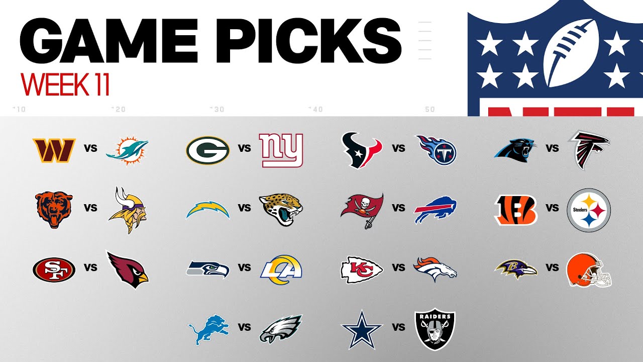 NFL Game Picks Week 11