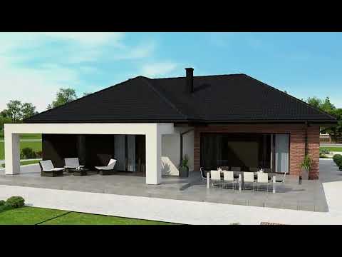 Diseño de casa de una planta con ladrillo z282 www.500ddc.es