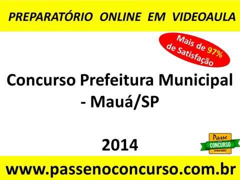Concurso Prefeitura Municipal - Mauá/SP - Vários Cargos