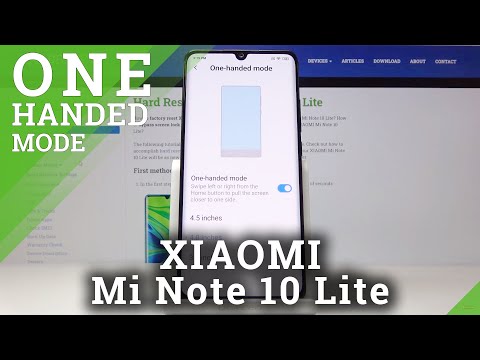 How Activate One Hand Mode in Xiaomi Mi Note 10 Lite - Resize Display