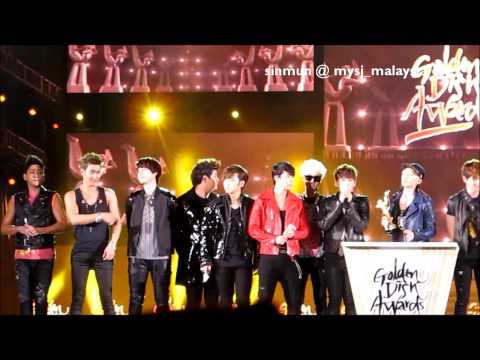 【MYSJ】130115 Golden Disc Awards - SJ & Shinee won Disk Bonsang