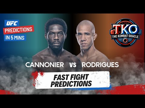 Cannonier vs. Rodrigues | Fast Fight Predictions | Who will win? Find out in 5