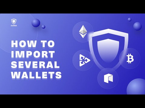 How to import several wallets with Guarda