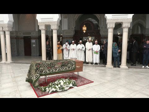 Religious ceremony at the Grand Mosque of Paris for victim of fatal mosque attack | AFP