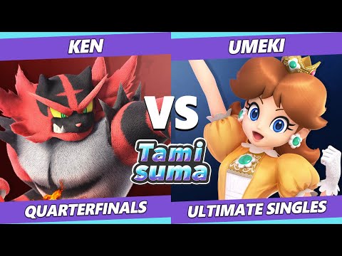 TAMISUMA 172 Quarterfinals - KEN (Incineroar) Vs. Umeki (Daisy) Smash Ultimate SSBU