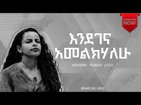 Kalkidan(Lili) Tilahun .... Endegena Amelkhalew (እንደገና አመልክሃለው) "LYRICS VIDEO" "wuha wuha endayl".