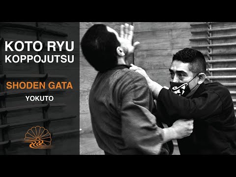 Yokuto 抒投, first form of the Koto Ryu Koppojutsu, Shoden Gata