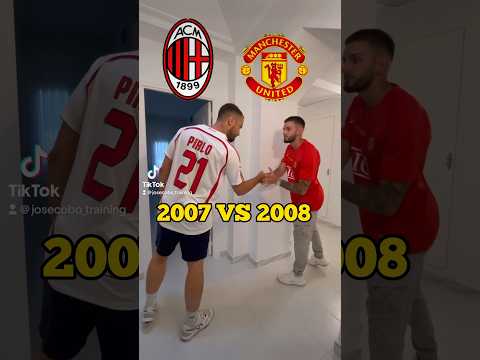 Comparando plantillas ( AC Milan 2007 vs Manchester United 2008) 