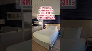 Hyatt Place Fort Lauderdale Cruise Port & Convention Center | 1 King Bed Accessible #hyatt #hotel