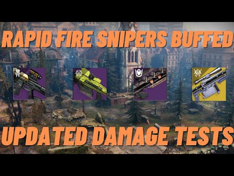 Rapid Fire Snipers Are Super Good Now (Damage Tests) | Destiny 2