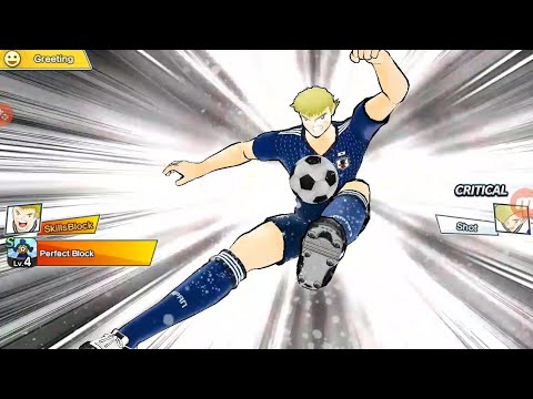 #captaintsubasa Captain Tsubasa Dream Team : Robson "Football Motherland Giant" Perfect Block !