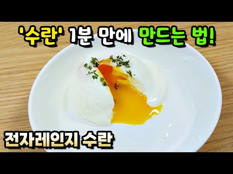 Making poached eggs with microwave / Good for dieting / Make egg benedict or salad