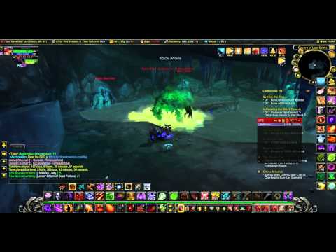 WoW Warlock solo kills Rock Moss !!!