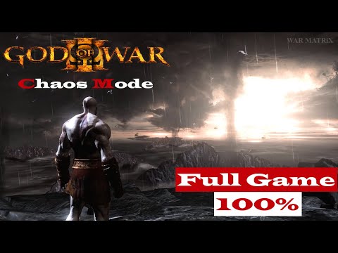 God of War 3 Remastered - Full Game Walkthrough | CHAOS MODE Difficulty ???? | All Cutscenes + Ending ✔