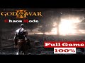 God of War 3 Remastered - Full Game Walkthrough | CHAOS MODE Difficulty 🔥 | All Cutscenes + Ending ✔