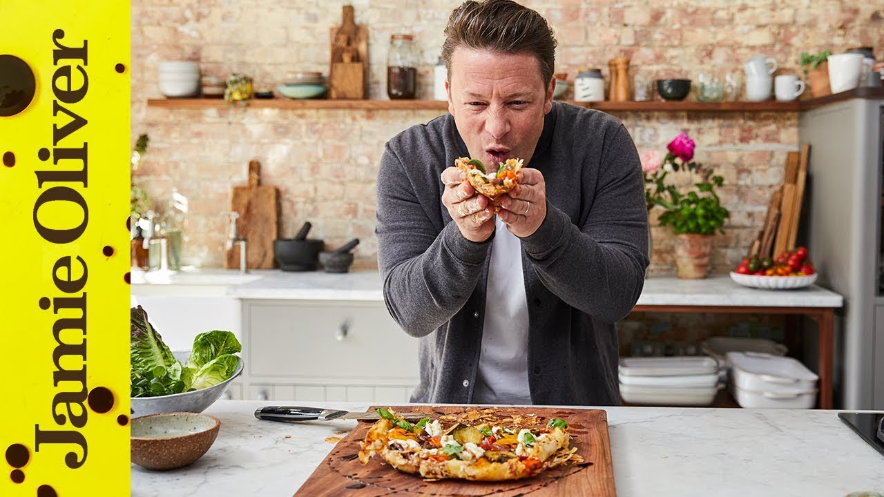 Reverse puff pastry pizza: Jamie Oliver