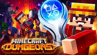 EU PLATINEI MINECRAFT DUNGEONS E FOI SURPREENDENTE (me diverti dms)