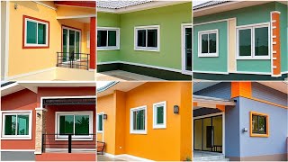 Top 200 Exterior House Painting Colours 2025 | Latest Outside Wall Paint Ideas & Color Combinations