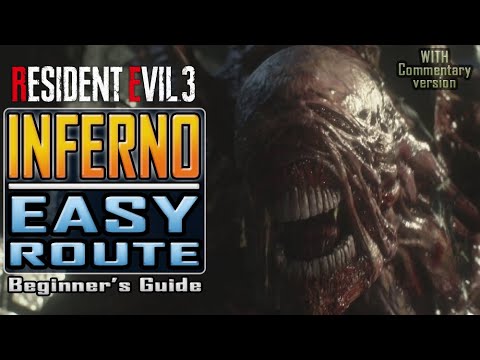 RESIDENT EVIL 3 Remake - INFERNO easy route - Beginner's Guide / Walkthrough