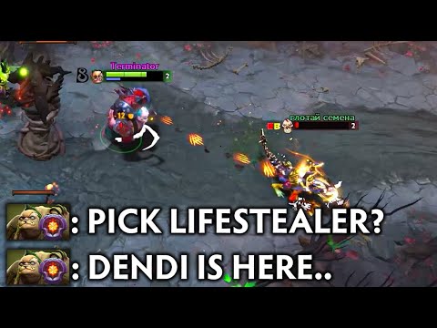 How DENDI play OFFLANE PUDGE vs COUNTER PICK?