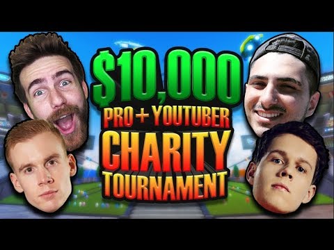 $10,000 Charity Rocket League Tournament - Jonsandman/Lethamyr VS Mertzy/Jessie #1
