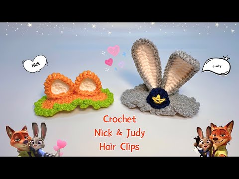 Kẹp tóc cáo Nick và thỏ Judy