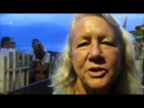 Ellen from Esalen Institute talking about Jari Menari over sunset drinks at Warung Cantina in Bali 2