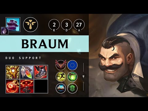 Braum Support vs Nautilus - EUW Grandmaster Patch 25.21