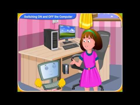 Lesson for Switch On and Off a Computer